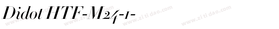 Didot HTF-M24-1字体转换
